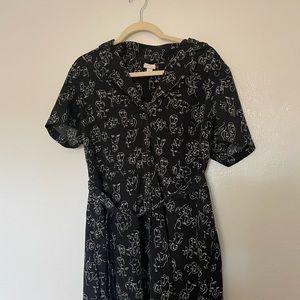 A NEW DAY VITAL VOICES abstract face print dress